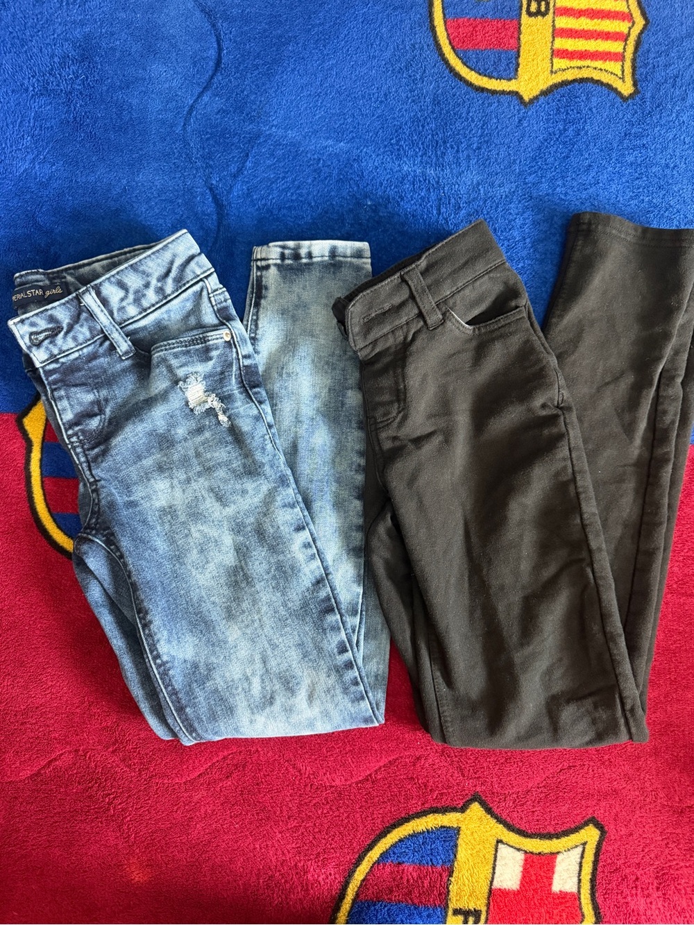 Imperial Star Light Blue & Black Skinny Jeans Duo
